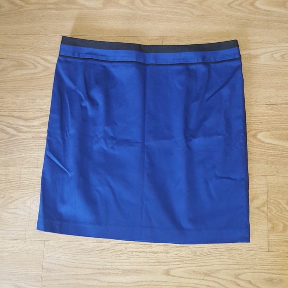 Mario Serrani Pencil Skirt XL Blue/Black - Picture 3 of 4